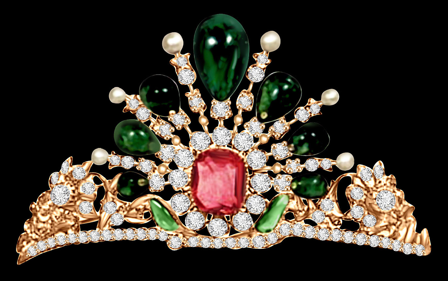 Gemstone tiara